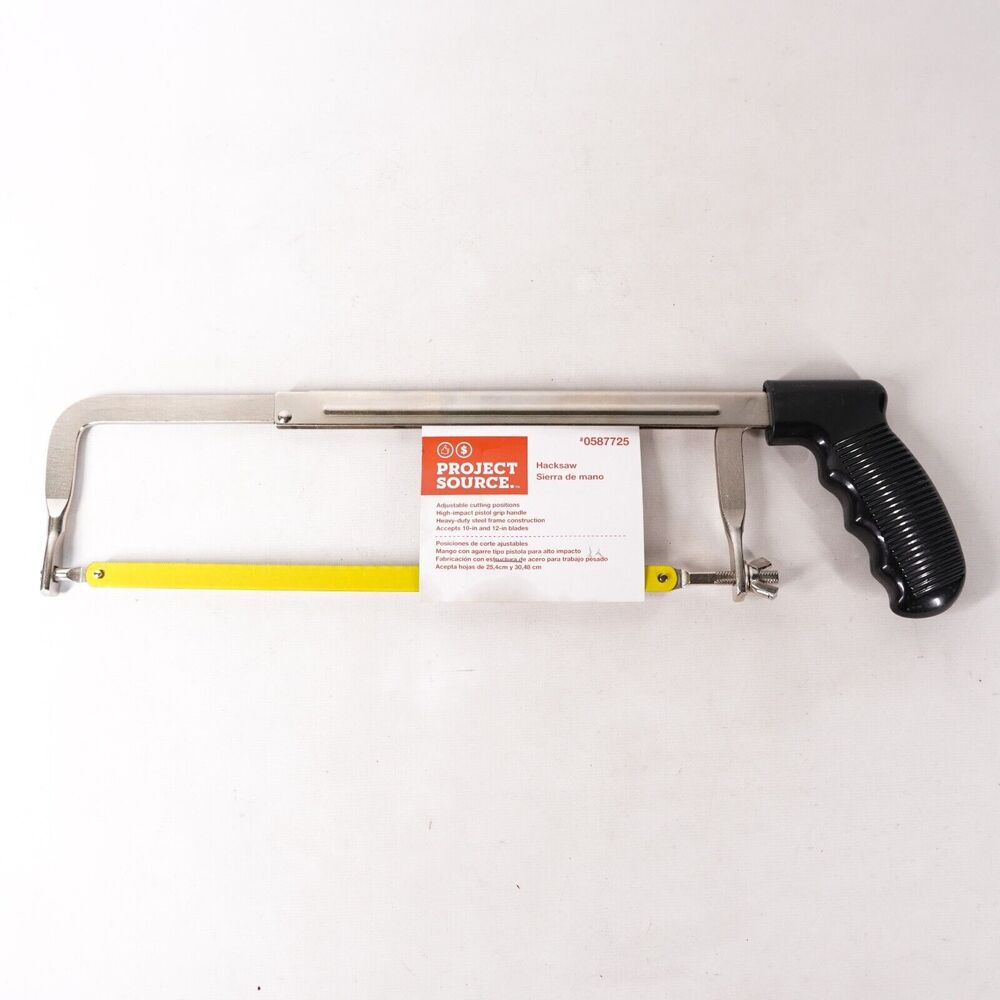 Project Source Stainless Steel 12" Hacksaw Saw Cutting Teeth Tool Blade #0587725